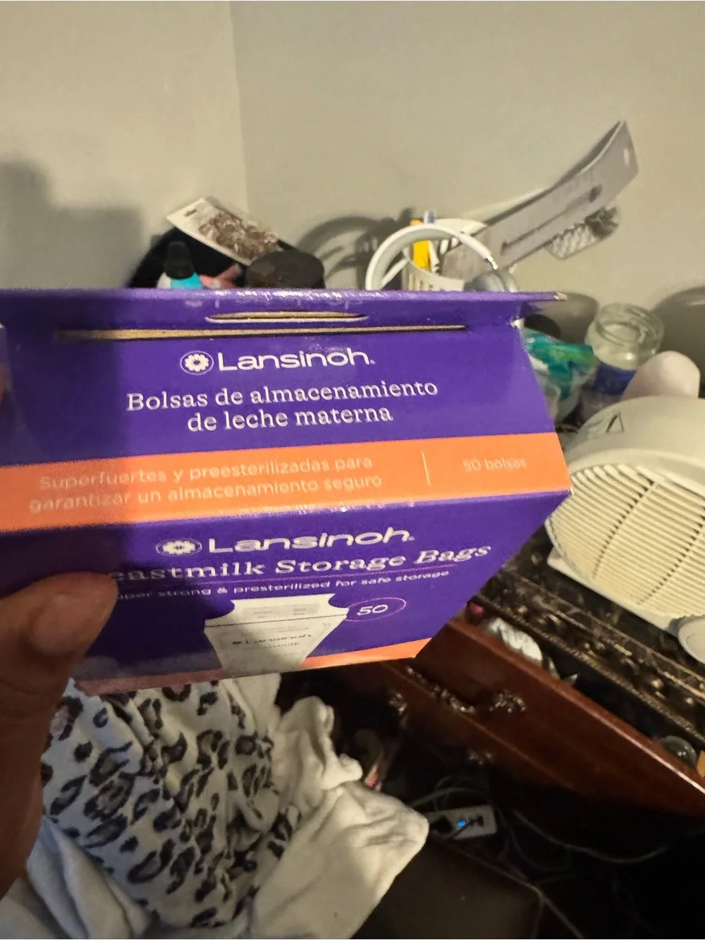 Lansinoh Purple & Orange Breastmilk Storage Bags